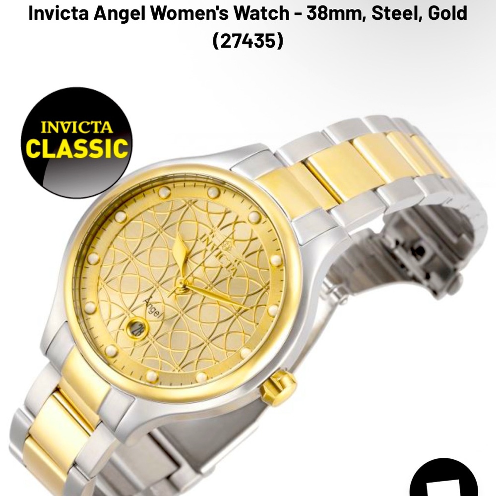 Invicta Two-Tone Gold and Silver Angel watch